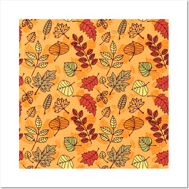 Autumn pattern Wall Art by katerinamk